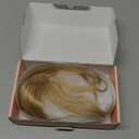 Hairro Bangs Hair Clip 3D 360Cover Clip On Bangs Remy Human Hair Topper With Bangs Fringe French Bangs With Temples Clip In Bangs Hair Extensions 8 Inches 10g #27 Dark Blonde