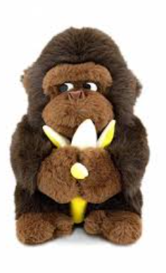 Monkey Chimp Gorilla Holding Banana Soft Toy Plush