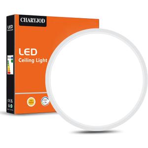 LED Flush Mount Ceiling Light Fixture, 9inch Modern LED Ceiling Light White 18W 5000K, Low Profile Slim Flat Surface Mount Ceiling Lights for Bedroom Kitchen Hallway Laundry Stairwell Basement Closet (1Pack)