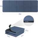 Readaeer Foldable Yoga Mat for Travel Folding Yoga Mat 6mm Thick with Carrying Bag, Non-Slip TPE Exercise Pilates Mat for 72" L x 24" W x 0.24 Inch