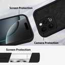 MZELQ for iPhone 16 Pro Case, Silicone Floral Flower Cute Pattern, Camera Protection Soft Slim Shockproof for Girls Women -Black