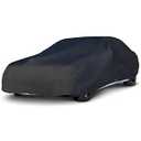 Budge Indoor Stretch Car Cover, Premium Dustproof Protection with Soft Fleece Lining, Breathable Indoor Car Cover Fits Vehicles up to 228 Inches, Gray