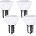 Bonlux 1383 1156 1139 1141 R12 LED Reflector Light Bulb, 4W 12V Elevator Bulbs BA15S Single Contact LED Reading Bulb Warm White 3000K for RV Camper Trailer Marine Boat Motorhome Light (4-Pack)