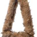 Floerns Women's Cute Fuzzy Shoulder Bag Furry Purse Handbag for Autumn and Winter