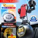VANMASS Phone Holders for Your Car 2026 Ultimate Phone Mount Military-Grade Windshield Dashboard VentNewest Best Strongest Cell Phone Car Mount for iPhone 16 Pro Max 15 Samsung Android,Red
