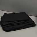 Pureegg Rectangle Table Cloth 60" x 102"  Durable Polyester Tablecloth Offers Reusable & Washable Protection, Ideal for Outdoor Party, Picnic, Wedding, Banquet and Birthday, 6 Pack, Black