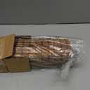 UNISHADES Cordless Bamboo Roman Shades for Windows, 100% Blackout Backing Fabric for Light Blocking, 20" W 64" H - Penang Teak