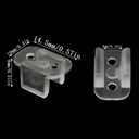 50PCS LED Transparent Light Strip Clip Hidden Silicone Light Strip Plastic Clip Light Strip Fixing Clip Neon Lighting Installation Fixing Support Clip for Home Office Under Counter Restaurant