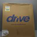 Drive Medical 11148-1 Folding Steel Bedside Commode Chair, Portable Toilet, Supports Individuals Weighing Up To 350 Lbs, with 7.5 Qt. Bucket and 13.5 Inch Seat, Grey