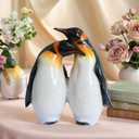 Cute Penguin Gifts for Couple Lovers Women - Small Figurines Home Decor Bedroom Table Desk Ornament Birthday Wedding Anniversary Decorations Valentine's Accessories