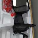 Driver Left Side Door Towing Mirror Black Back Cover Power and Heated Glass with Turn Signal Light and Puddle Light Manual Folding and Temperature Sensor For Ram 1500 2500 3500 2009-2018