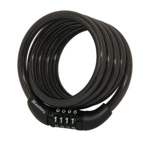 Master Lock Bike Lock Cable with Combination Black, Pack of 6