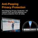 OneFish for iPhone 17e/16e/14/13/13 Pro 6.1 inch Tempered Glass Screen Protector Full Edge Coverage? Privacy Auto Dust-Elimination Easy Installation Screen Protector [2 Pack]