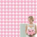 Suncalla Artificial Peony Rose Flowers Heads 4.7 Inches Silk Fake Peony Head Flowers for Wedding Bridal Bouquet Home Floral DIY Centerpieces Tables Party Decorations(Pink,200 Pcs)