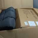 Adirondack Chair Cushion Set of 2 Thick Indoor/Outdoor Rocking Chair Cushion with Elastic PP Cotton Water-Resistant Patio Furniture Cushions High Back Seat Pads for Porch Yard Lawn Chairs 44x19x4 (Dark Grey)