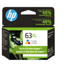 HP 63XL High Yield Tri-Color Original Ink Cartridge, 330 Pages