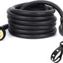 13FT 50 Amp Generator Extension Cord, SS2-50R to 14-50P Short Power Cord for Transfer Switch & Generator Inlet, Heavy Duty Outdoor Generator Cable, Black
