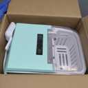 NEWBULIG Ice Makers Countertop with Handle, Portable Ice Machine, 9 Bullet Ice Cubes in 6 Mins, 26lbs in 24Hrs, Auto-Cleaning, with Basket and Scoop, for Home, Kitchen, RV, Camping, Green (12.5"*11.6"*8.8")