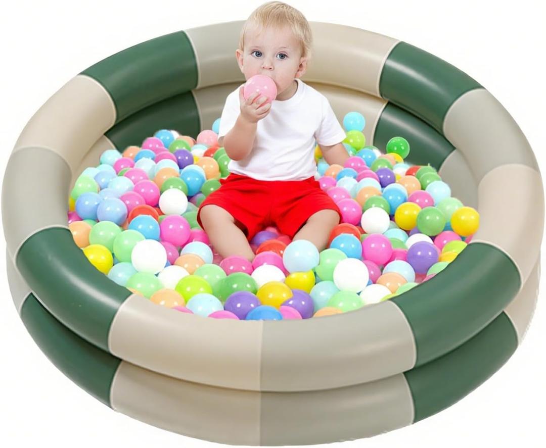 Buachois Inflatable Swimming Pool, Thickened Design Retro Blow Up Swimming Pool,Garden and Backyard Pools for Family Summer Pool Party