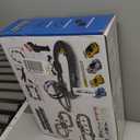 Slot Car Race Track Set, 19ft Electric Track with LED Lights and 4 Slot Cars, 2 Hand Controllers and Racing Game Lap Counters, Set Features Loop, Turns, and Crossover for Boys Age 612