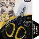 Cat Nail Clippers by Pet Republique  Professional Stainless-Steel Nail Clipper for Cats, Kittens, Hamster, Rabbits, Birds, & Small Breed Animals Claw Trimmer (Black+Yellow)
