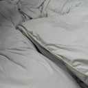 Luxurious Oversized Super King 120" x 120" Size Goose Down Fiber Waterfowl Feather Fiber Comforter Duvet, 100% Egyptian Cotton Cover, 90 oz. Fill Weight, Baffle Box Design, White Solid