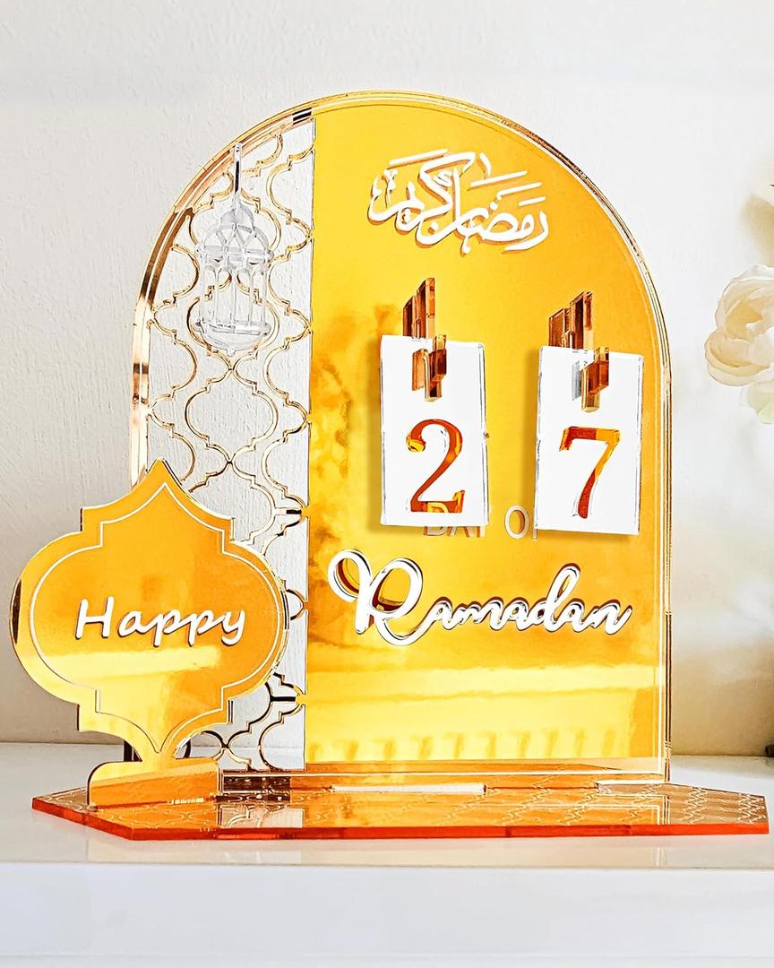 OLEEK Ramadan countdown calendar - Ramadan decorations for home 2026 - Ramdan calendar for kids - ramadan decoration - Ramadan table decor - ramadan calendar countdown - ramadan gifts