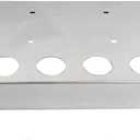 Tail Light Panel Stainless Steel Rear Center Light Panel with Four 4" and Six 2" Light Cutouts fit for Semi Trucks