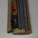 CLEANHOME Rubber Floor Squeegee for Concrete Floor, Tile Floor, Metal Aluminium Heavy Duty Garage Shower Floor Squeegee Broom for Removing Water, Commercial Scrubber Mop with Extendable Long Handle (Gray)