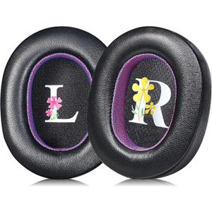 Sheepskin Replacement Earpads for WH-1000XM5 Headphones - Durable Black/Purple Cushions