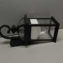 Darkaway Outdoor Lights Fixture Wall Mount, Large 22inch Exterior Wall Light with Water Ripple Glass Waterproof Black Outside Wall Sconce for House Porch Hallway Garage