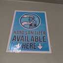 Store Safety Signs,"Hand Sanitizer Available Here" (9 x 12 in)