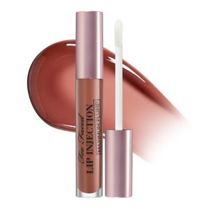 Too Faced Lip Injection Maximum Plump Extra Strength Lip Plumper Gloss | Hydrating, Volumizing, + Plumping, 0.14 Fl Oz (10 Ready For It (Midtone Nude))