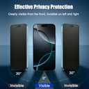 2 Pack Compatible with iPhone 16 Pro Max Matte Privacy Screen Protector, Anti-spy Anti-glare Eye Protection Tempered Glass Film 6.9 Inches, Smooth & Sensitive Touch