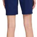 IZOD Women's Performance Stretch Classic Bermuda Club Short (Blue, XXL)