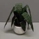 Beebel Artificial Snake Plant 22 Inch Fake Sansevieria Fake Agave Potted Plants Plastic Greenery for Home Garden Office Store Decoration 12 Leaves (Green)