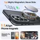 Misscase Case for Samsung Galaxy S26 Ultra with Stand, Compatible with MagSafe, Military Grade Drop Protection, Slim Translucent Matte Scratch & Slip Resistant Bumper Cover (6.9"), b