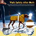 Weesiber Dog Raincoat, Adjustable Waterproof Dog Rain Jacket Poncho with Reflective Strip and Leash Hole, Lightweight Pet Rain Coat for Small to X-Large Dogs (M, Yellow)