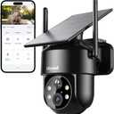 LITYMOL 2K 2.4g WiFi Security Cameras Wireless Outdoor, 360° View Solar Cameras for Home Security, Color Night Vision, AI Detection, 2-Way Audio, Spotlight Siren Alarm, SD/Cloud Storage