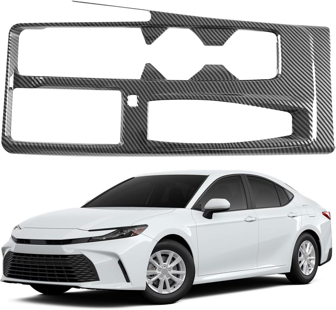Gear Shift Panel Cover for Toyota Camry 2025 2026 Carbon Fiber Style Center Console Interior Decorations for 9th Gen Camry Accessories