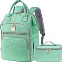 Weitars Lunch Backpack For Women, 15.6 Inch Laptop Backpacks For Women's Backpack, Travel Backpacks, Work Backpack For Women (Light Green)