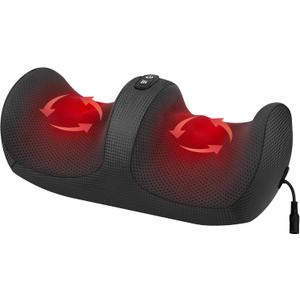 Medcursor Foot Massager with Heat, Feet Massager Machine with Massage Roller, Adjustable Intensity for Foot Massage, Lightweight and Relax for Home or Office Use (Not Cordless)