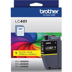 Brother Genuine LC401Y StandardYield Yellow Ink Cartridge