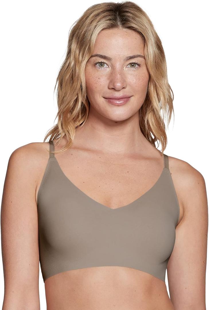 True & Co Women's Skinny Strap Plunge Bralette (Large)