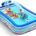 Large 5.6 ft (2.5 m) Fountain Pool, Family Pool, Large Capacity, Foldable