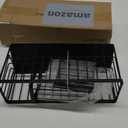 TomCare Extra Large 12.2'' Sink Caddy With Drain Tray Non-slip Kitchen Sink Organizer With 2 Adjustable Dividers High Brush Holder Rustproof Sponge Holder Kitchen Storage Accessories for Counter