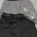 Runhit Boys Cup Underwear for Baseball Football, Youth Compression Shorts with Soft Protective Athletic Cup Boxer Brief (2 Pack Black)