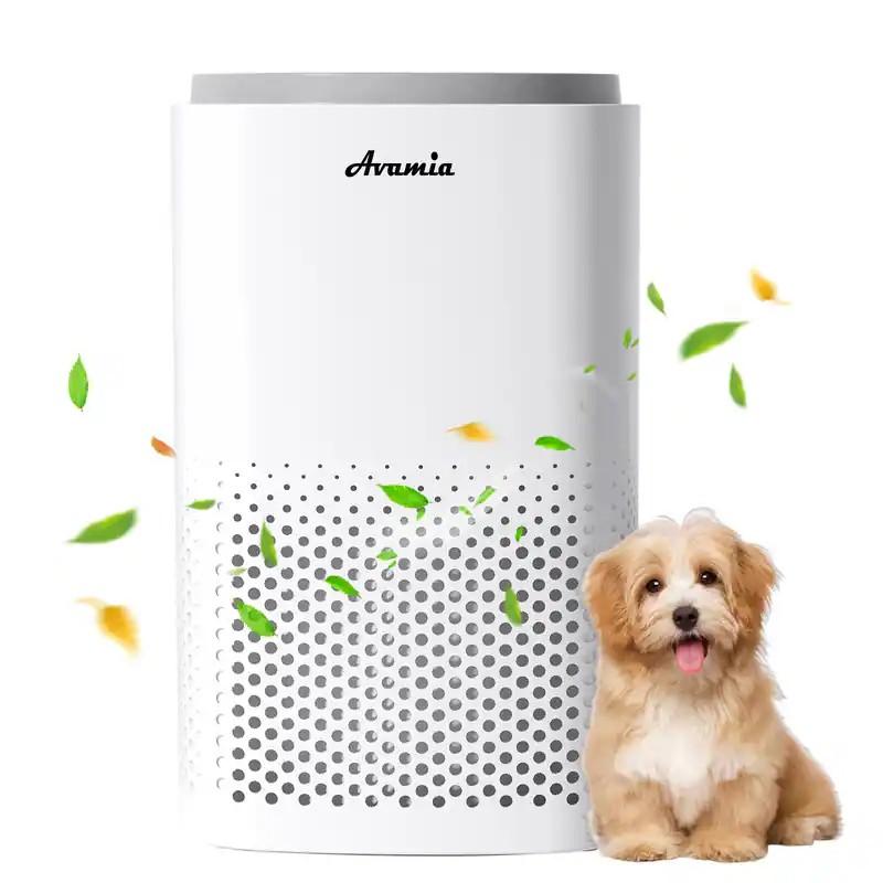 OSTBA - Avamia H14 HEPA Air Purifier for Large Rooms up to 1800Ft². Features Laser Air Sensor & Sleep Mode for Pets & Odor - White