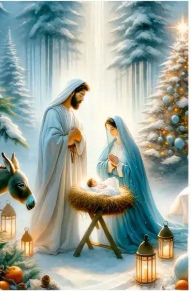 mjcakrn Paint by Numbers Kit for Adults Jesus Nativity Painting by Numbers Kits Christmas Paint by Numbers for Adults DIY Acrylic Painting on Canvas for Home Wall Art Decor 16 x20 Inch