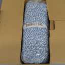 Snuggle Sac Blue Bedding Blanket Twin Size for Bed and Sofa, Reversible Super Soft Blankets Warm Cozy Knit Blankets Fuzzy Plush for Couch, Living Room, Blue, 60x80 inches